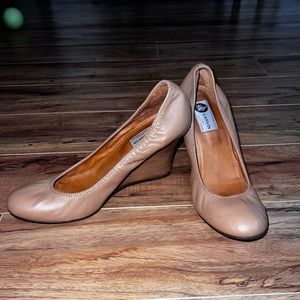 Lanvin Classic Tan Wedges